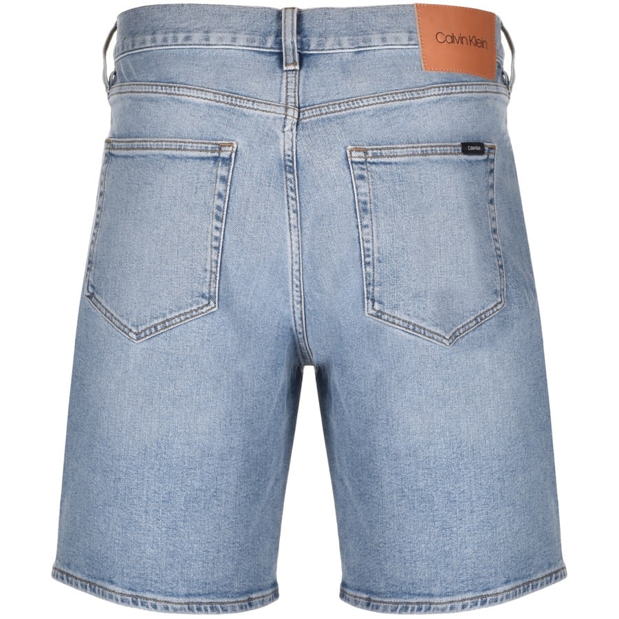 Alternative Image for ProductCalvin Klein Logo Denim Shorts Blue2